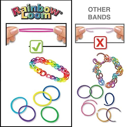 Rainbow Loom Treasure Box Sparkle Edition - 8000+ Rubber Bands & 2 Happy Looms | Assorted Colors Art Craft Kit thumbnail 2