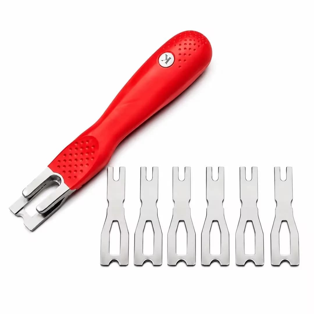 JIADING Vinyl Flooring Welding Cutting Blades Tool Floor Carpet Trimming Skiving Kit 18cm | Ergonomic Stainless Steel