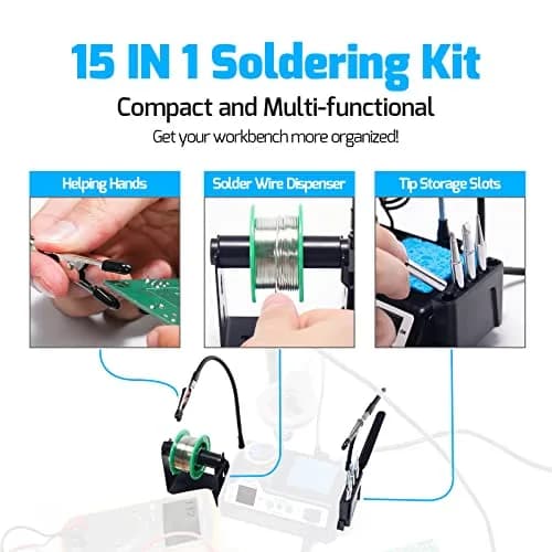 WEP 927-IV Soldering Station Kit High-Power 110W | Space-Saving, Precise & USA-Imported (110-127V) thumbnail 7