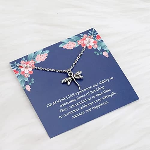 TGBJE Dragonfly Necklace - Spirit Animal Gift for Women & Daughters - Charm Jewelry thumbnail 7