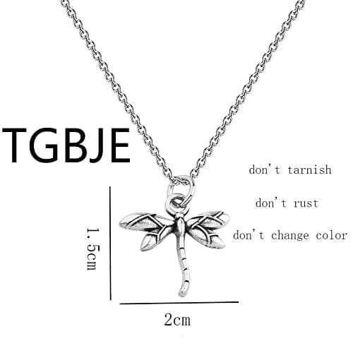 TGBJE Dragonfly Necklace - Spirit Animal Gift for Women & Daughters - Charm Jewelry thumbnail 2