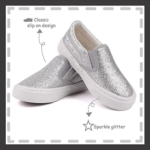 Toandon Toddler Kids Sneakers Canvas Shoes Loafers Size 9 | Lightweight & Breathable for Active Kids thumbnail 2