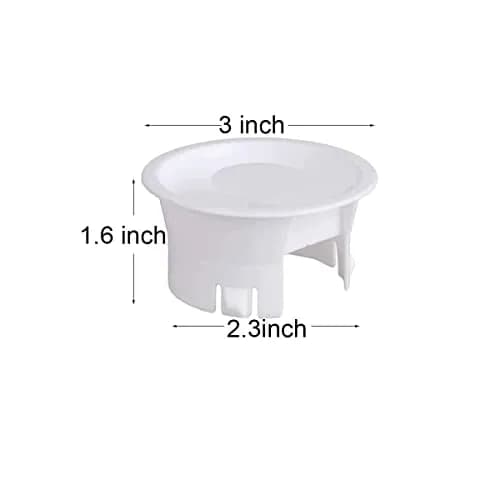 Weilan Glass Water Pitcher Lid Replacement Cap Stoppers for Jug | White, 4 Pack thumbnail 6