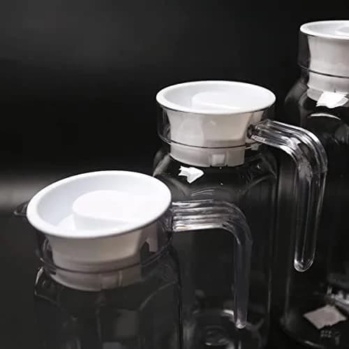 Weilan Glass Water Pitcher Lid Replacement Cap Stoppers for Jug | White, 4 Pack thumbnail 7