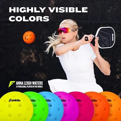 Franklin Sports X-40 Outdoor Pickleballs 74mm (3 Pack, Lava) | USAPA Approved Tournament Balls thumbnail 4