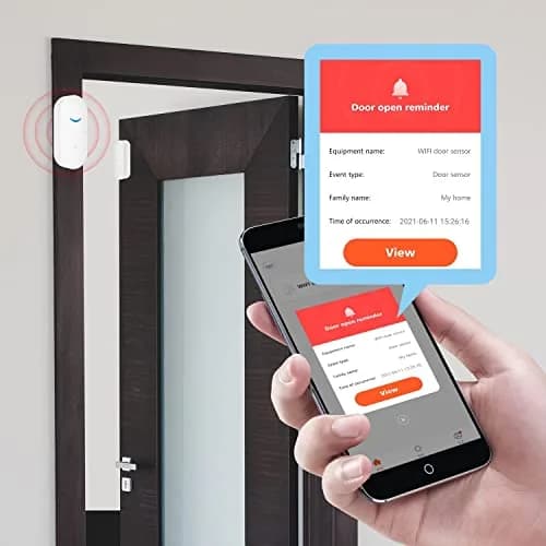 SENCKIT 2-Pack WiFi Door & Window Sensors | Home Security Alarm System with Alexa & Google Compatibility thumbnail 1