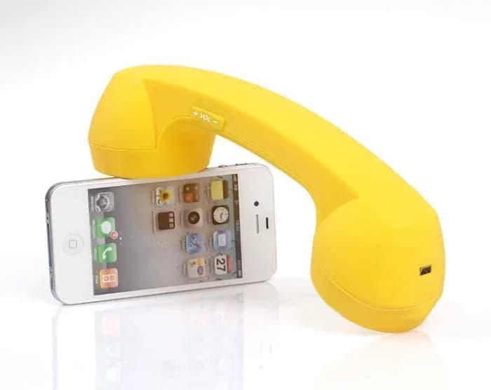 LIONSOUL Retro Bluetooth Handset with USB for Cell Phones & Computers (Yellow) thumbnail 6