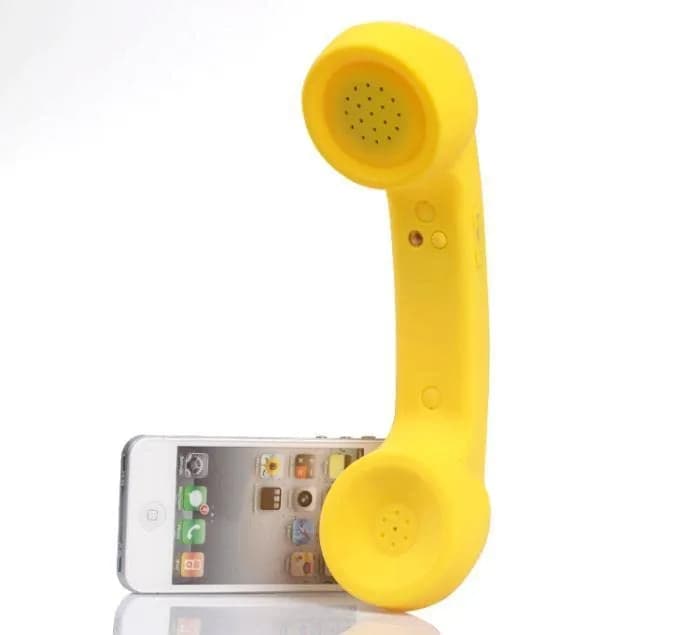 LIONSOUL Retro Bluetooth Handset with USB for Cell Phones & Computers (Yellow) thumbnail 4