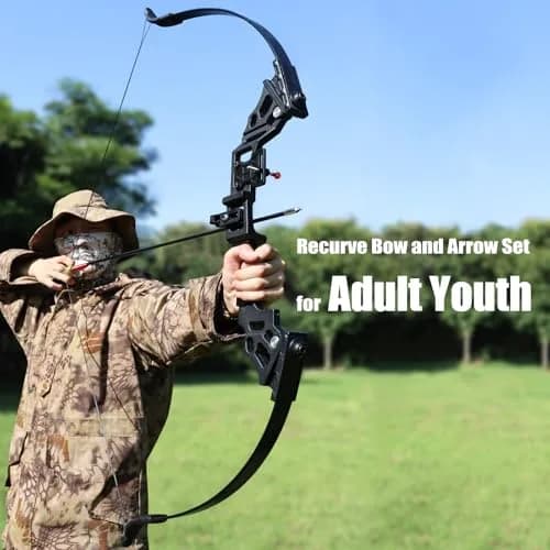 IS-TONGTU Takedown Recurve Bow and Arrow Set Right Handed 51 inch 50 lb | Complete Archery Kit for Beginners thumbnail 2