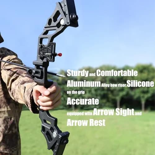 IS-TONGTU Takedown Recurve Bow and Arrow Set Right Handed 51 inch 50 lb | Complete Archery Kit for Beginners thumbnail 3