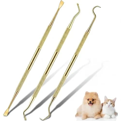 Hotop Dog Tooth Scaler Scraper Dental Tool Stainless Steel,Gold | Pet Dental Care for Tartar Removal thumbnail 1