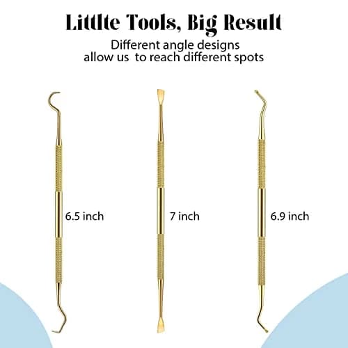 Hotop Dog Tooth Scaler Scraper Dental Tool Stainless Steel,Gold | Pet Dental Care for Tartar Removal thumbnail 2