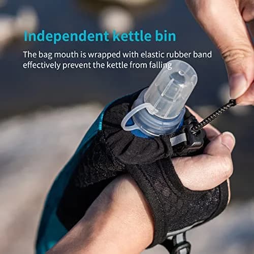 AONIJIE Handheld Hydration Pack with 500ml Soft Flask | Adjustable Strap, Reflective Trim, Multiple Pockets thumbnail 4
