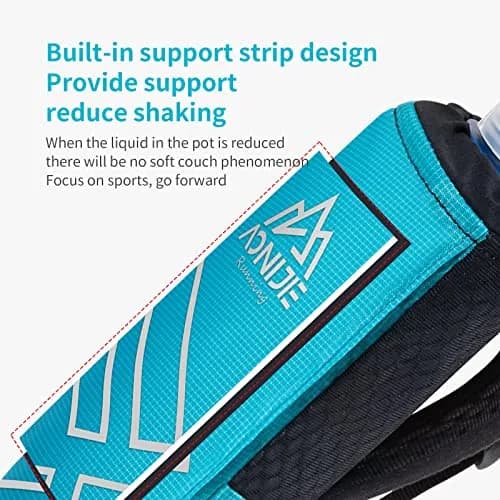 AONIJIE Handheld Hydration Pack with 500ml Soft Flask | Adjustable Strap, Reflective Trim, Multiple Pockets thumbnail 5