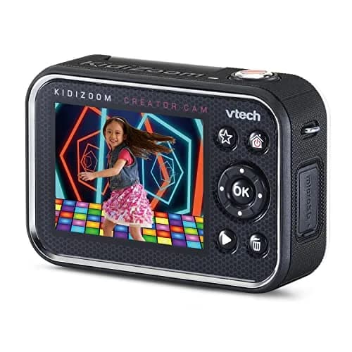 VTech KidiZoom Creator Cam Digital Camera, Glitter Pink 9.1 cm (3.6 in) | HD Video Creation for Kids thumbnail 6