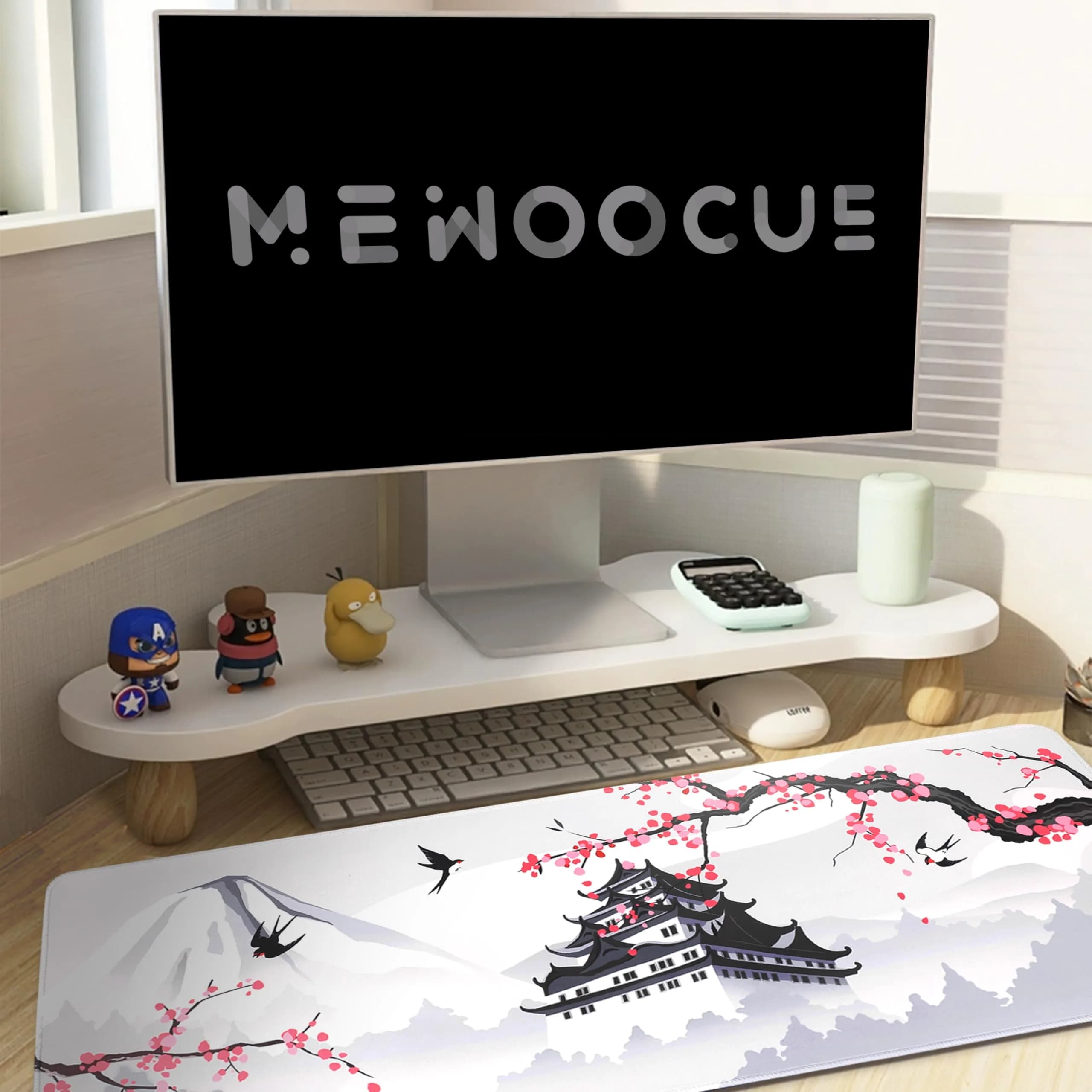 MEWOOCUE Japanese Cherry Blossom Gaming Mouse Pad 80cm x 30cm (31.5 x 11.8 inches) | Smooth Control Surface - view 3