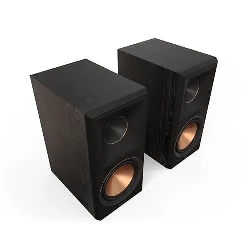 Klipsch Reference Premiere RP-600M II Ebony Bookshelf Speakers | Dynamic Sound with Tractrix Horn thumbnail 1