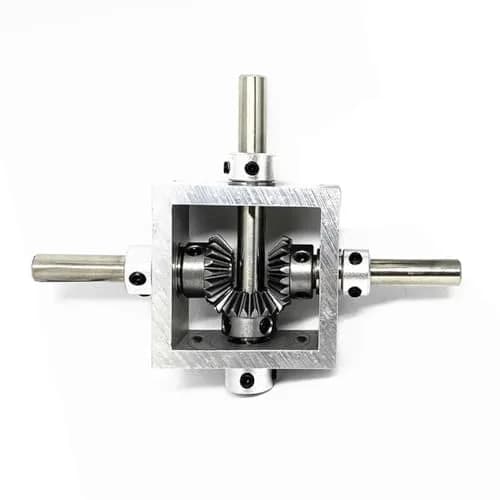 PGFUN 1:1 Right Angle Bevel Gearbox 1 Module 20 Teeth 8mm Shaft | Simple DIY Mechanical Steering Gear thumbnail 1