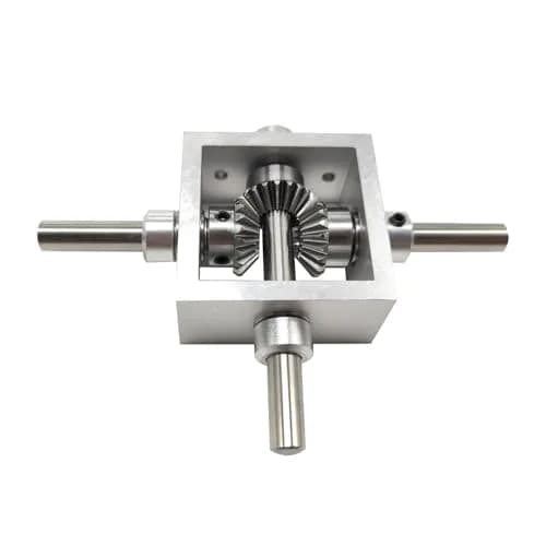 PGFUN 1:1 Right Angle Bevel Gearbox 1 Module 20 Teeth 8mm Shaft | Simple DIY Mechanical Steering Gear thumbnail 3