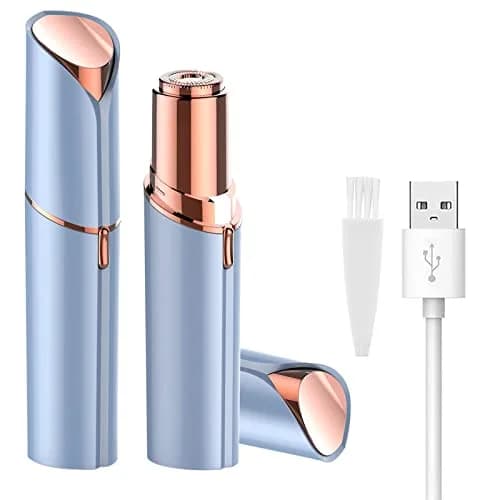 LAIKME Facial Hair Remover, USB Rechargeable, Waterproof, Blue | Gentle & Precise Face & Body Razor thumbnail 1
