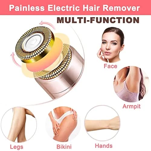 LAIKME Facial Hair Remover, USB Rechargeable, Waterproof, Blue | Gentle & Precise Face & Body Razor thumbnail 4