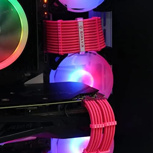 Sirlyr Pink PSU Cable Combs Set,24/8Pin,3.5mm | Bright, Heat-Resistant, Easy Install thumbnail 3