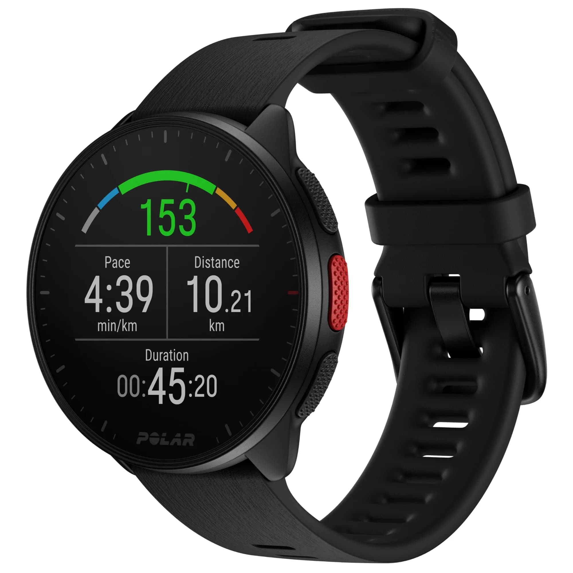 POLAR Pacer GPS Smartwatch for Runners | Ultra-Light, Heart Rate & GPS Tracking, Black, S-L - main product image
