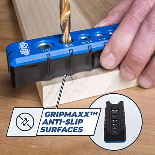 Kreg Portable Drilling Guide with 6 Hardened Steel Guides | Precise, Ergonomic, for Woodworking & Carpentry thumbnail 5