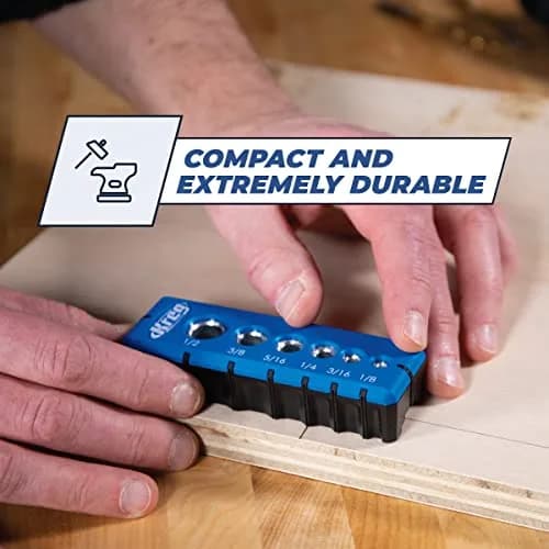 Kreg Portable Drilling Guide with 6 Hardened Steel Guides | Precise, Ergonomic, for Woodworking & Carpentry thumbnail 6