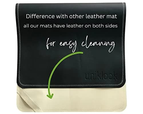 Uniklook Vegan Leather Changing Pad 40cm x 76cm (16"x30") | Waterproof & Wipeable Mat for On-the-Go Diaper Changes thumbnail 6