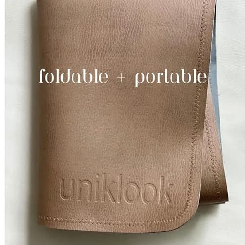Uniklook Vegan Leather Changing Pad 40cm x 76cm (16"x30") | Waterproof & Wipeable Mat for On-the-Go Diaper Changes thumbnail 8