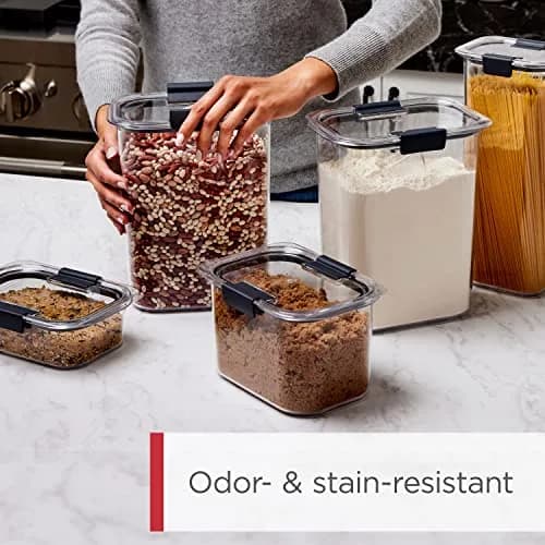 Rubbermaid Brilliance Airtight Food Storage Container 32oz | Shatterproof BPA-Free Dishwasher Safe thumbnail 4