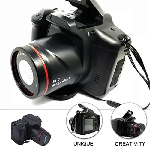 SOLUSTRE Portable 4K Digital Camera with 16x Zoom & 3-inch LCD Screen | Black thumbnail 9