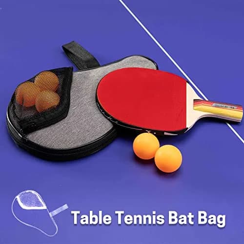 VISEMAN Waterproof Table Tennis Racket Cover, Impact Buffer, Holds 2 Paddles & 5 Balls thumbnail 7