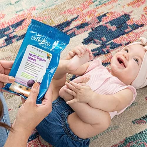 Dr. Brown's Infant Oral Care Bundle: Toothbrush, Toothpaste & Wipes | BPA-Free, Natural Ingredients thumbnail 9