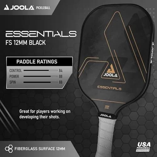 JOOLA Essentials Performance Pickleball Paddle | 232g (8.2oz) Fiberglass Surface, Poly Core thumbnail 2