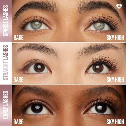 Maybelline Lash Sensational Sky High Washable Mascara Makeup, True Brown | Volumizing & Lengthening thumbnail 5