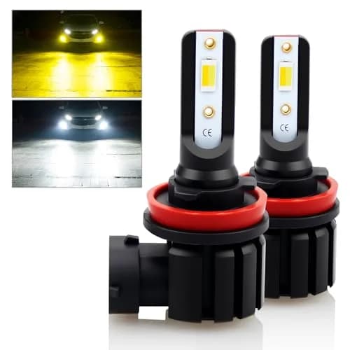D-Lumina H11 H8 H16 Switchback LED Fog Light Bulbs 6000K White/3000K Yellow | 8000 Lumens, 40W, Dual Color thumbnail 1