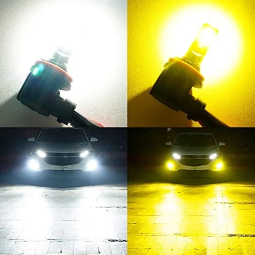 D-Lumina H11 H8 H16 Switchback LED Fog Light Bulbs 6000K White/3000K Yellow | 8000 Lumens, 40W, Dual Color thumbnail 7