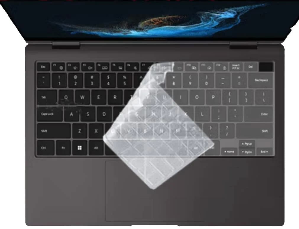 JuYuish Clear Keyboard Skin for Samsung Galaxy Book Pro 13.3" & 360 Series (1-Pack) - main product image