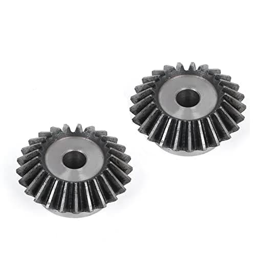 PGFUN 2 Pcs 1 Module 20 Teeth 6mm Shaft Hole Tapered Bevel Gear Set | 90 Degree Steering Drive thumbnail 1