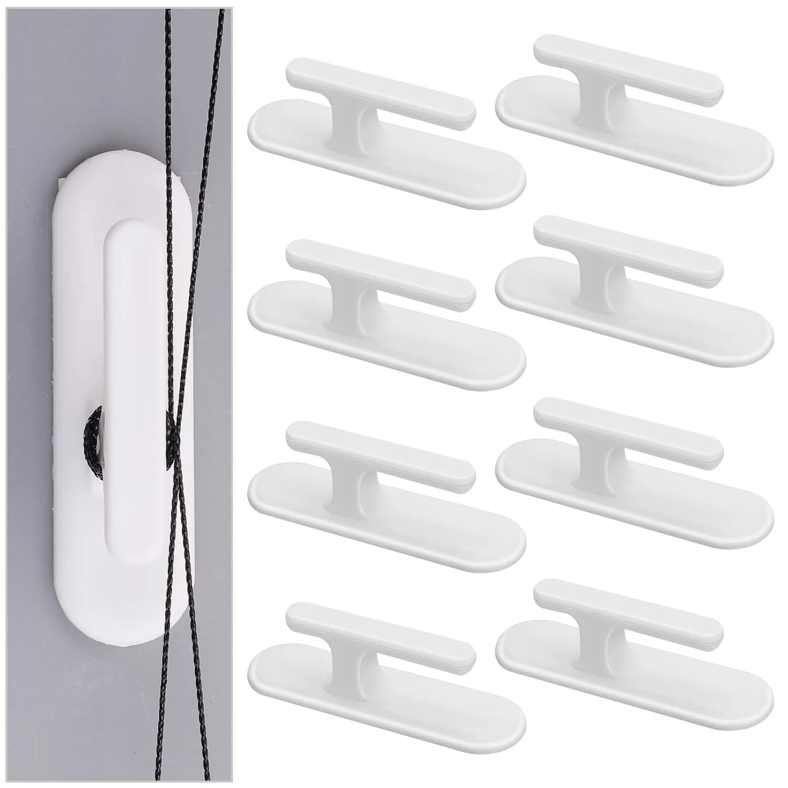 Grevosea White Window_Shade | Baby-Proofing Cord Holders for Home & Office - main product image