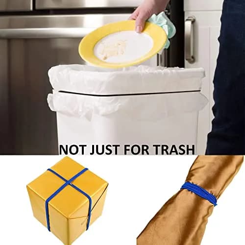 Hongmed Elastic Rubber Bands for Trash Cans | Fits 13-30 Gallon, Durable & Reusable, Small Set of 3 thumbnail 4