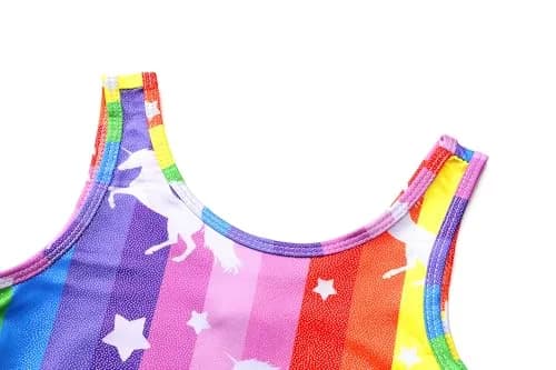 LUOUSE 2 Pack Toddler Girls Skinny Gymnastics Leotards With Shorts, Little Kids Colorful Dance Unitards 7-8 Years thumbnail 4