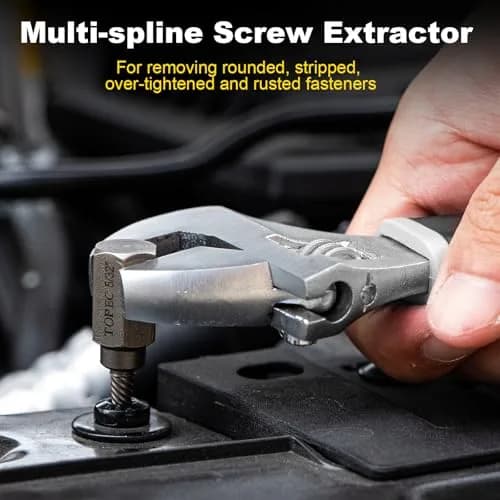 Topec 55-Piece Screw Extractor Set & Broken Bolt Extractors | Industrial Grade Tools for Damaged Fasteners thumbnail 4