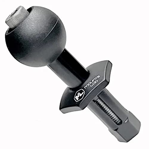 Mounts Lab Ninja Motorcycle Fork Stem Mount with 1-inch Ball for Kawasaki Ninja 12mm Hole | CNC Aluminum & TPU Rubber thumbnail 1