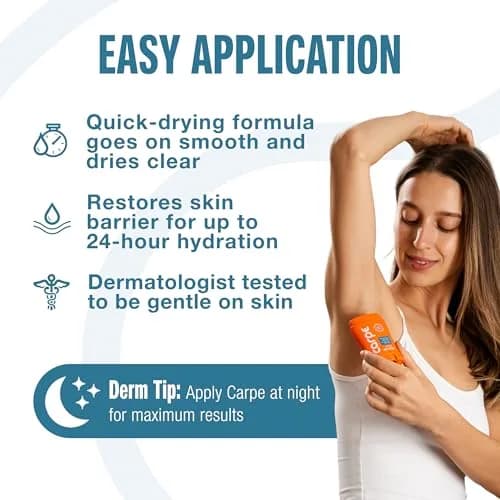 Carpe Antiperspirant Lotion Mountain Breeze Scent 50ml (1.69 Fl Oz) | 100-Hour Clinical Sweat Protection thumbnail 6