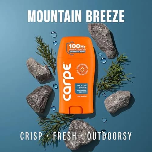 Carpe Antiperspirant Lotion Mountain Breeze Scent 50ml (1.69 Fl Oz) | 100-Hour Clinical Sweat Protection thumbnail 3