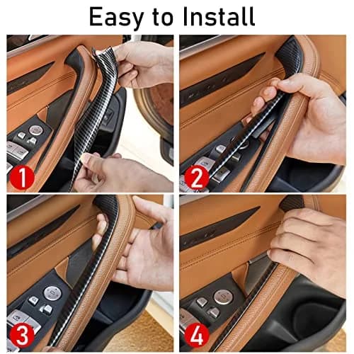 Jaronx Carbon Fiber Pattern Door Handle Covers for BMW 5 Series G30/G31/F90 M5 2017-2022 (2-Piece Set) thumbnail 6