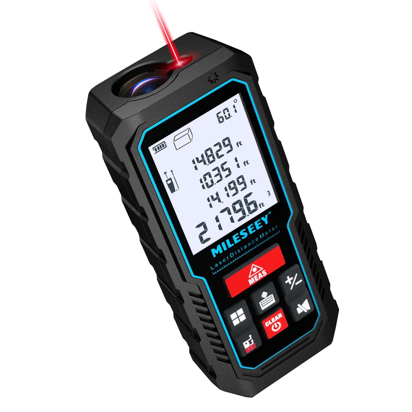MILESEEY Laser Measure D5 120M 393ft (120m) | Accurate Angle Sensor & Volume Calculation